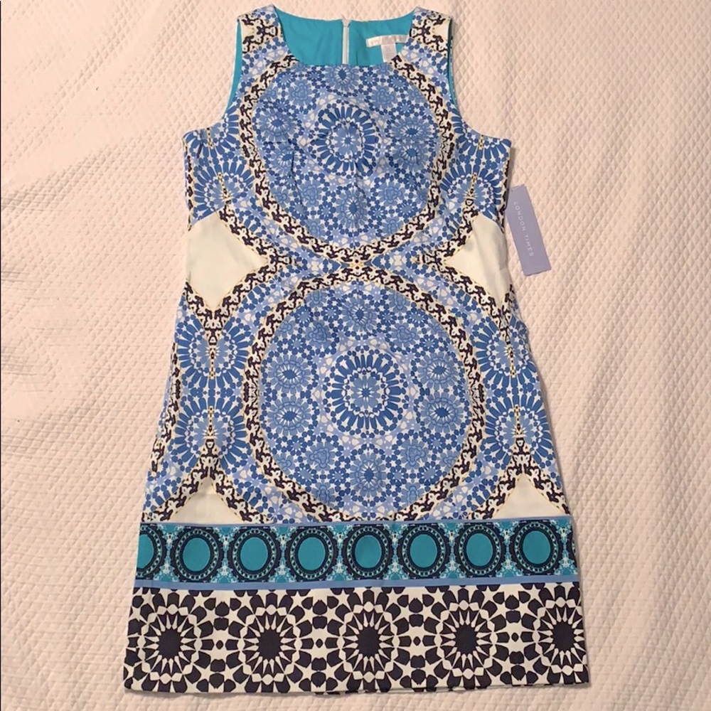 London Times Sleeveless Dress Size 4